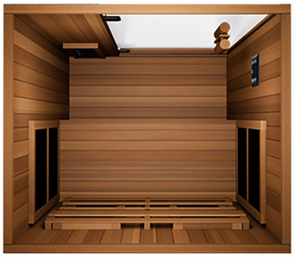 Finnmark FD-1 Full-Spectrum Infrared Sauna 1-Person Home Infrared Sauna, 38”W x 38”D x 78”H
