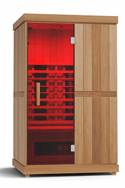 Finnmark FD-2 Full-Spectrum Infrared Sauna 2-Person Home Infrared Sauna, 48”W x 44”D x 78”H