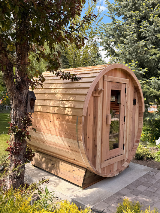 The Ragnar 4-Person Outdoor Barrel Sauna