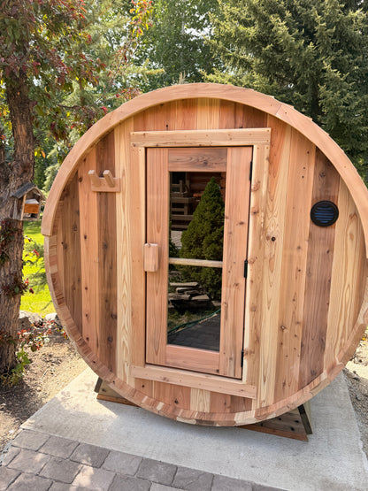 The Ragnar 4-Person Outdoor Barrel Sauna