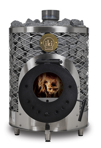 IKI Mini Pkg Wood-Burning Sauna Stove Package, 16.6kW