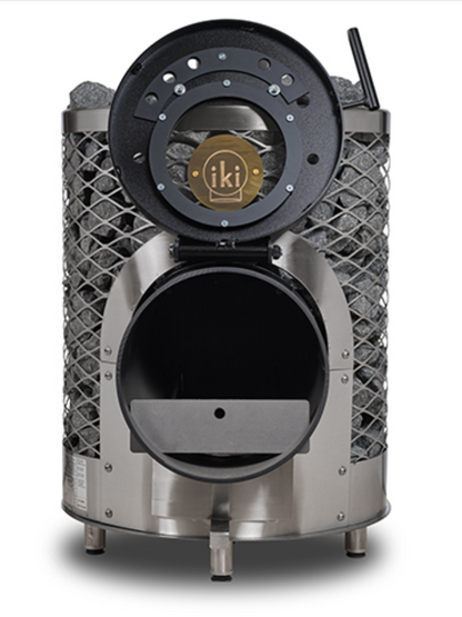 IKI Mini Pkg Wood-Burning Sauna Stove Package, 16.6kW